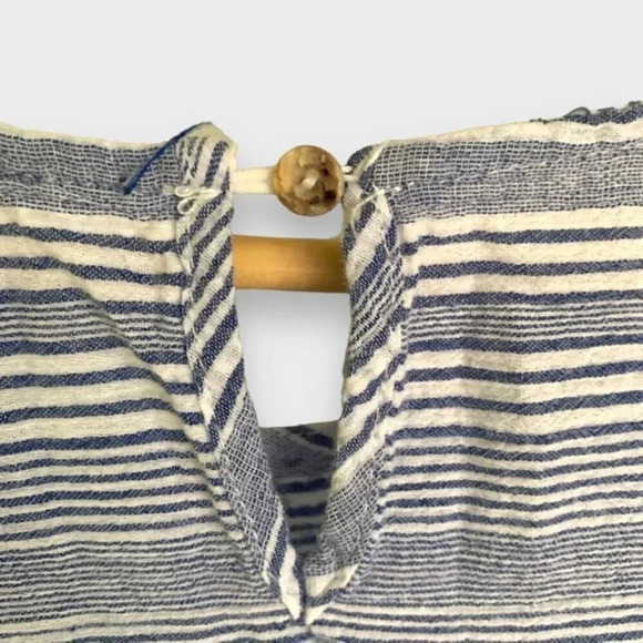 Cotton Rhinestone  Embellished Prairie Boho Blouse - Picture 5 of 6